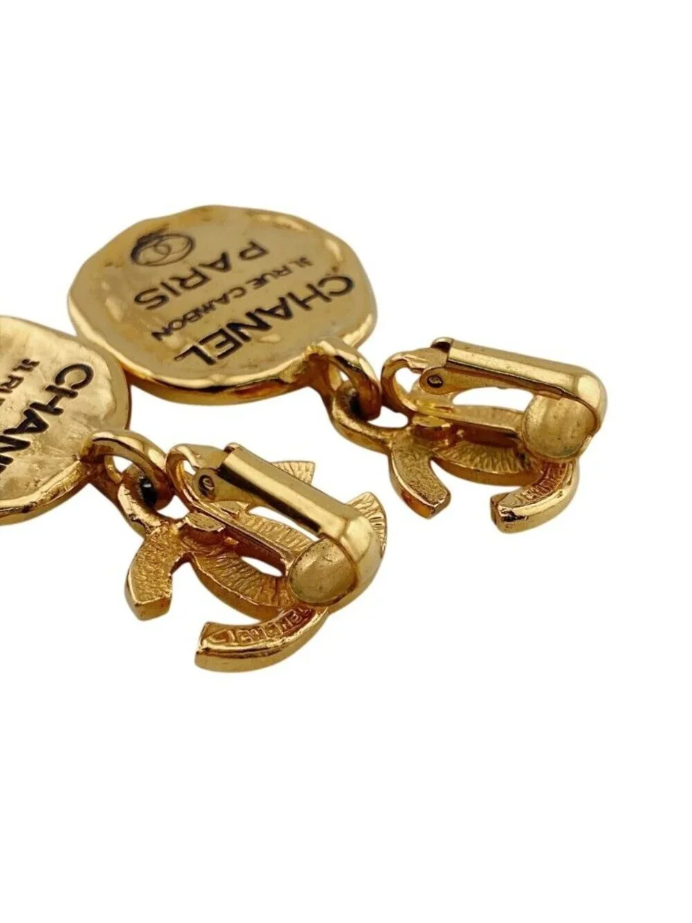 Chanel 31 Rue Cambon Earrings Gold